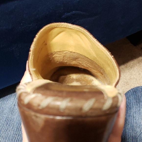 Frye slide on leather heeled clog mule cutout 🔥 - Picture 8 of 9
